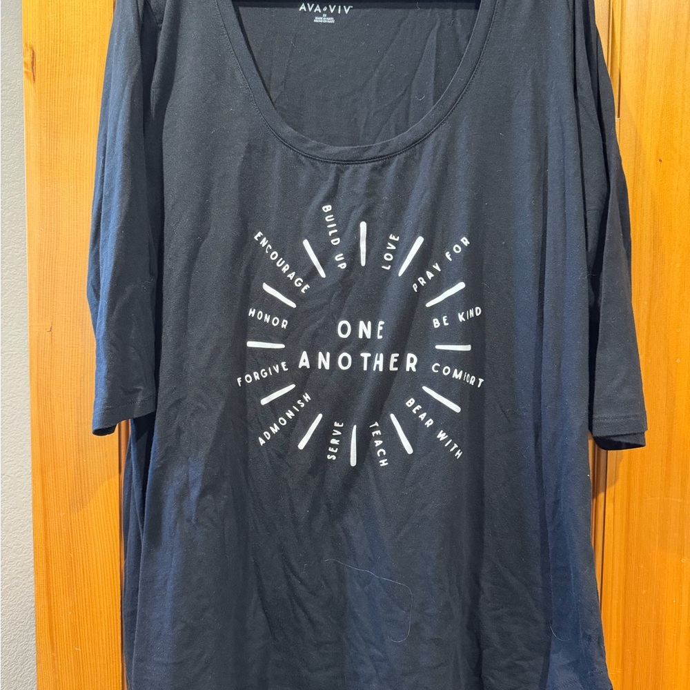 Ava & Viv Classic Black Tee